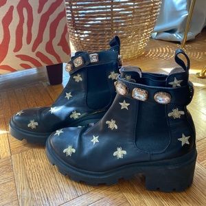 Black Chunky Booties